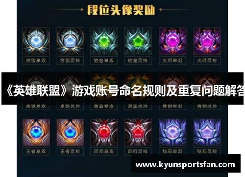 《英雄联盟》游戏账号命名规则及重复问题解答